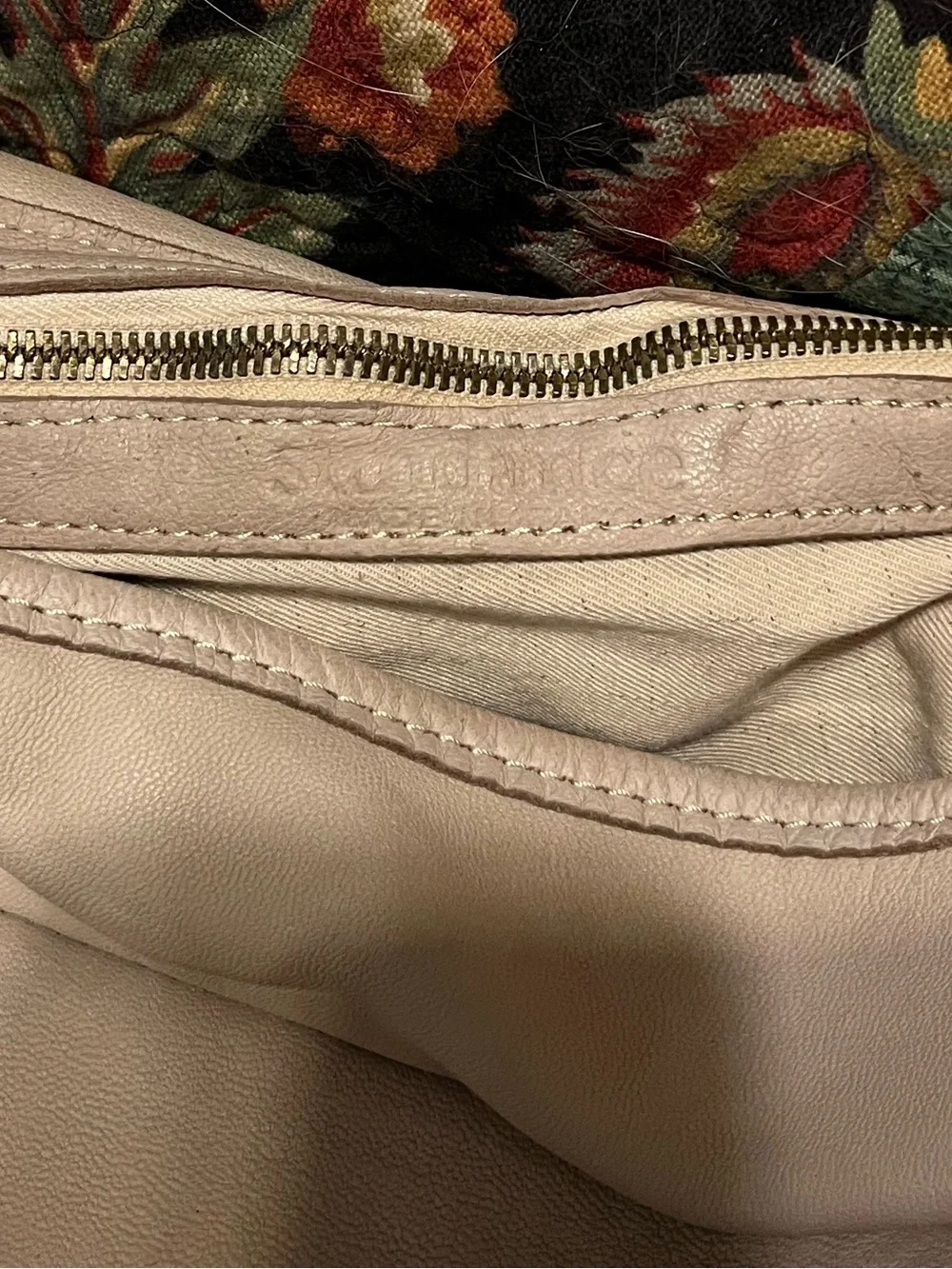 Sundance floral leather bag